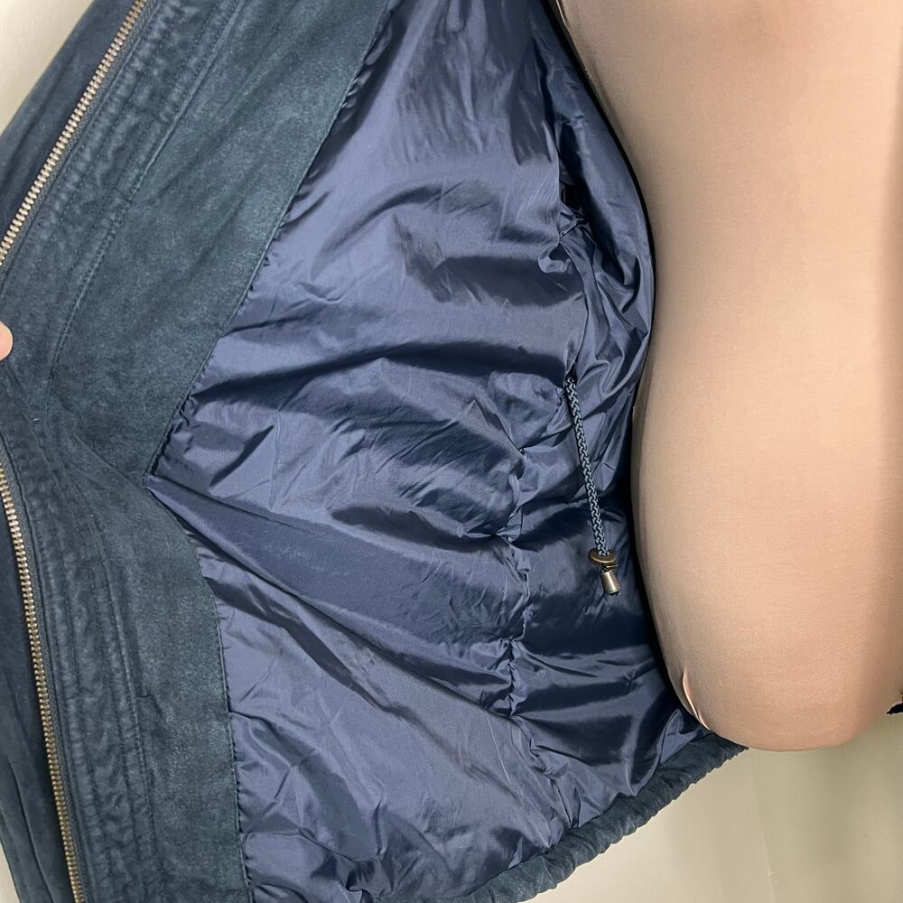 Bromley Sport Thermolite Coat Medium Womens Blue Insulated Full Zip Outdoor Snap - Picture 9 of 11